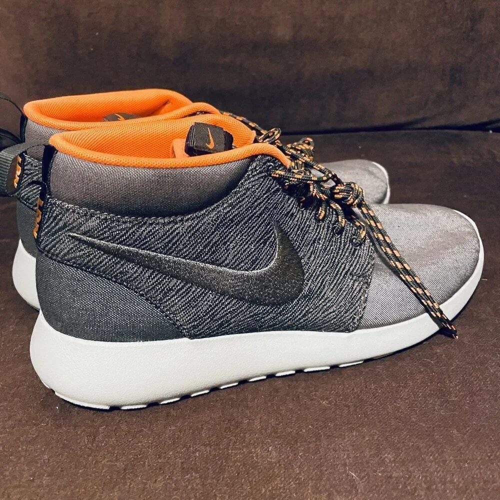 NEW Nike Roshe Run Mid QS London Mens Size 9 US Sneakers Smoke Cool Gray Granite